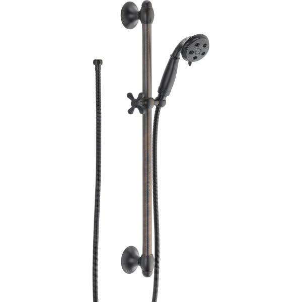 Delta 3-Setting H2okinetic Handshower, Pause Feature, Venetian Bronze, 1.75 Gpm