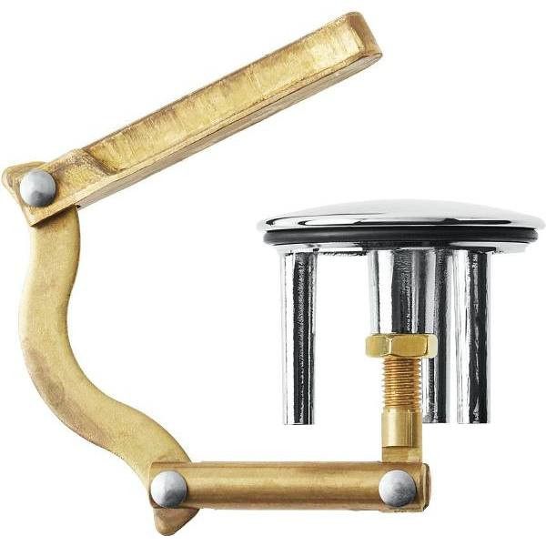 Kohler 2 In H Pop-Up Bathtub Drain Stopper And Lift Toggle, Polished Chrome