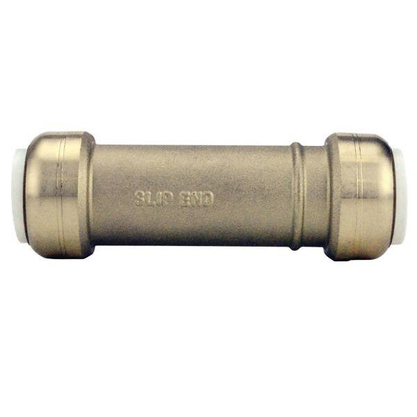 Tectite 3/4 In Brass Push-To-Connect Pvc Slip Repair Coupling
