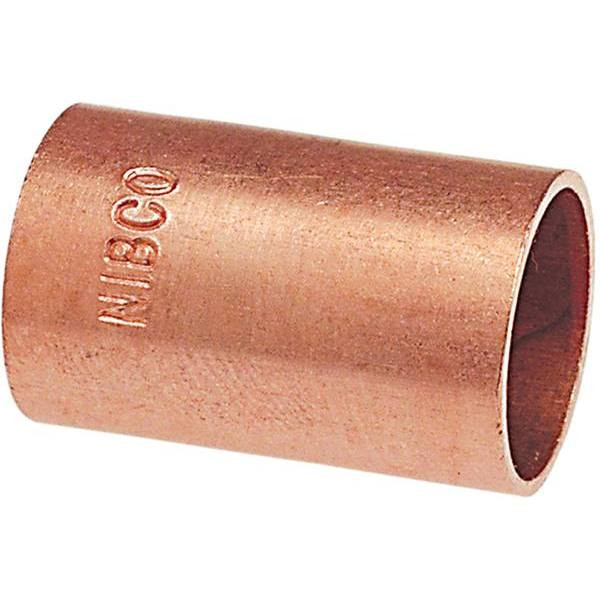 Nibco 1/2 In Copper Pressure Cup X Cup Coupling Without Stop Fitting