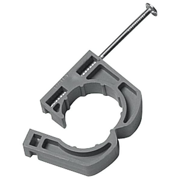 Oatey 3/4 " Full Pipe Clamp With Nail, Package Of 10