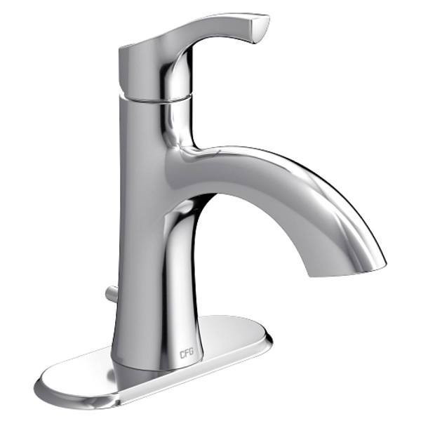 Cleveland Faucet Group Ash Chrome One-Handle Low Arc Bathroom Faucet