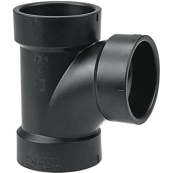 Nibco 2" Abs Dwv Hub X Hub X Hub Sanitary Tee