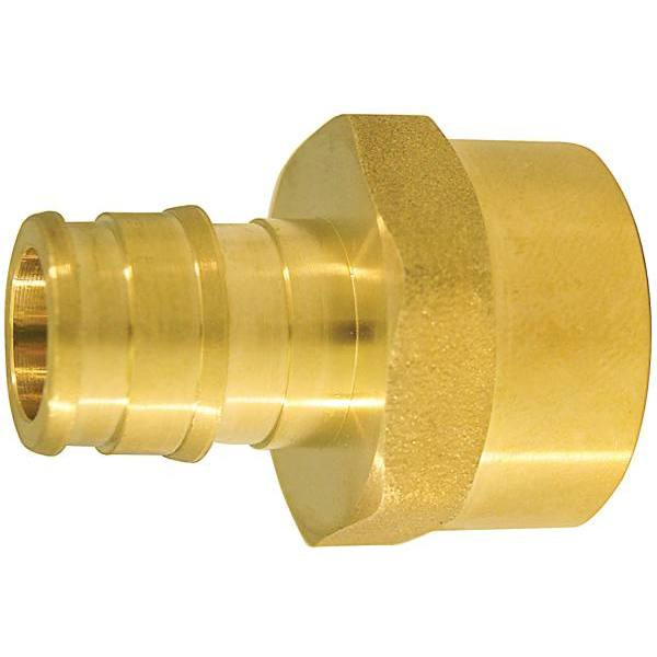 Apollo PEX-A Barb FNPT Female Adapter, 1/2" X 1/2", Brass