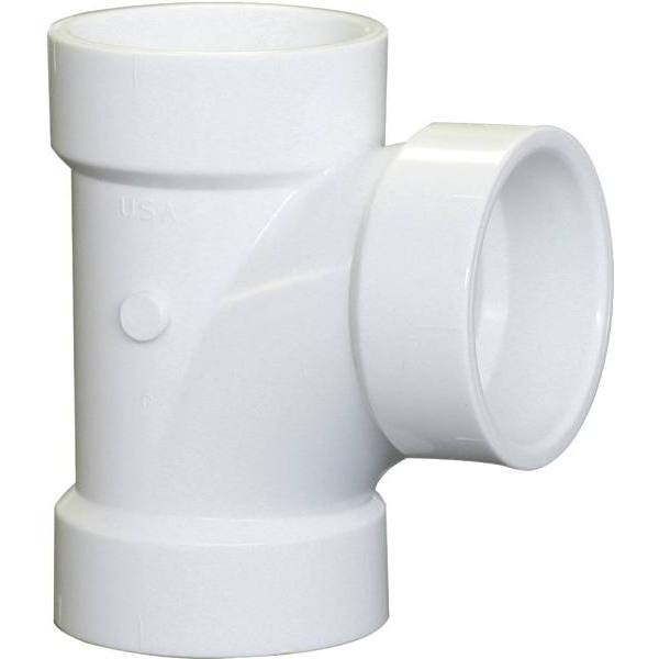 Nibco 4 In. PVC DWV All Hub Sanitary Tee Fitting