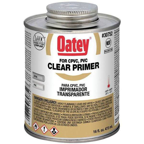 Oatey 16 Oz. Cpvc And PVC Primer (Clear)