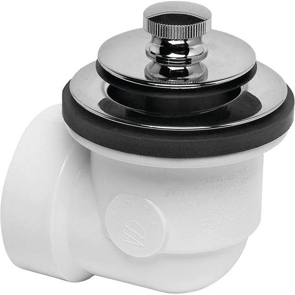 Dearborn Brass Schedule 40 Pvc Bathtub Drain Kit W/ Waste And Overflow And Chrome Stopper
