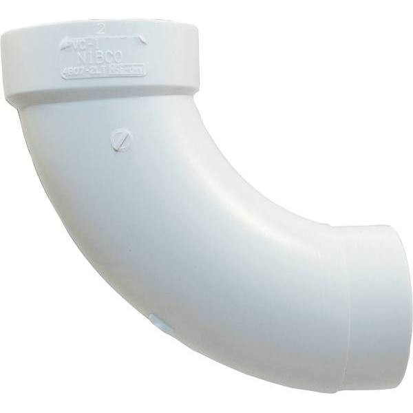 Inc. 1-1/2 In. PVC DWV Spigot X Hub Long Turn 90 Deg. Elbow Fitting