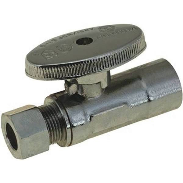 Premier Compression Straight Stop 1/2 In. Sweat X 3/8 In. OD Lead Free