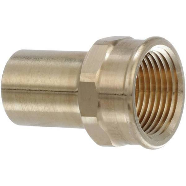 Propress 1/2 In. Ftg X 1/2 In. Fpt Zero-Lead Bronze Adapter