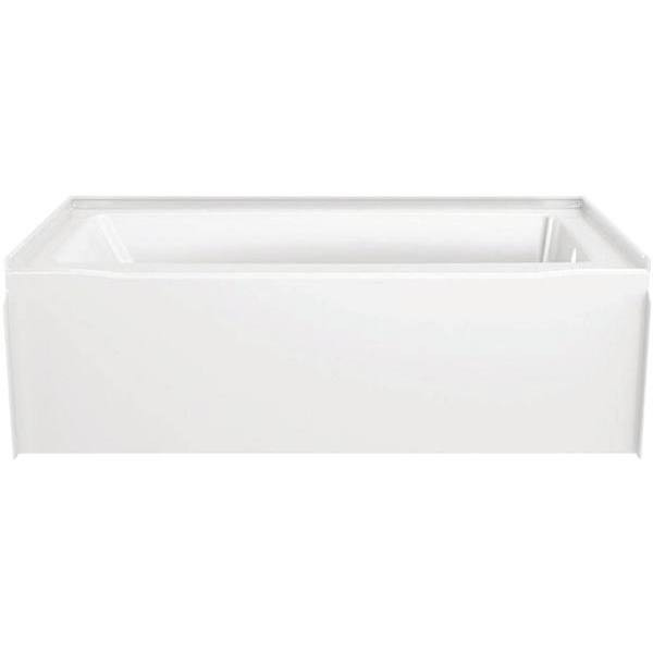 Delta Classic 500 60 Right-Drain Rectangular Alcove Bathtub, 60", High Gloss White