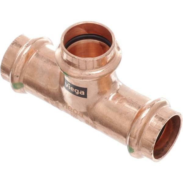 Viega Propress 1 In. X 3/4 In. X 3/4 In. Copper Tee Fitting