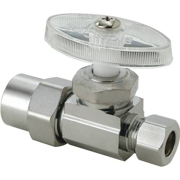 Brasscraft 1/2 In. Cpvc Inlet X 3/8 In. OD Compressor Outlet Brass Multi-Turn Stop