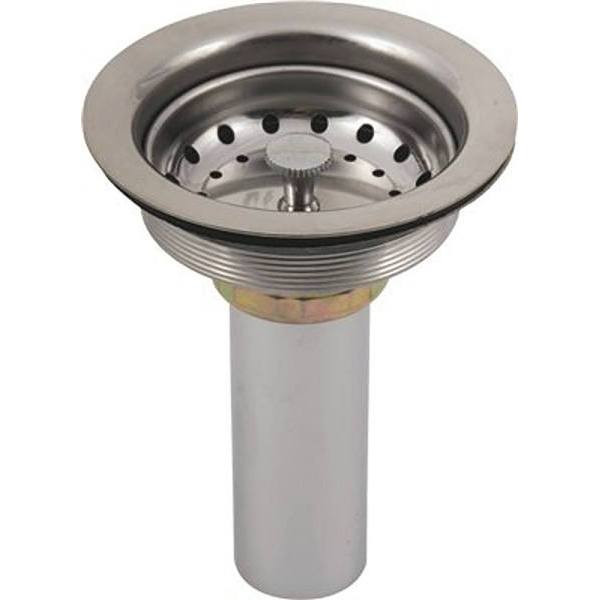 DuraPro Sink Strainer With Brass Tailpiece (Chrome-Plated)