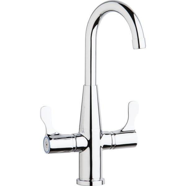 Elkay Scrub/Handwash Bar Faucet, 1.5 Gpm, Chrome, 2 Handles