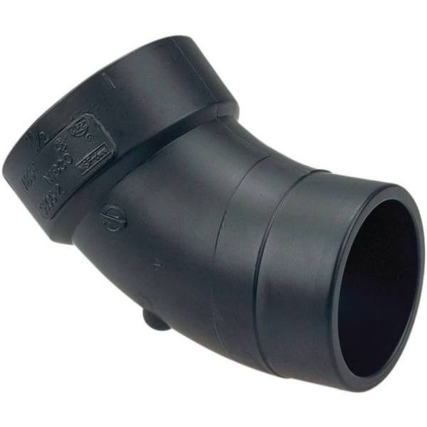 Nibco 3 In. ABS DWV 45-Degree Hub X Hub Street Elbow