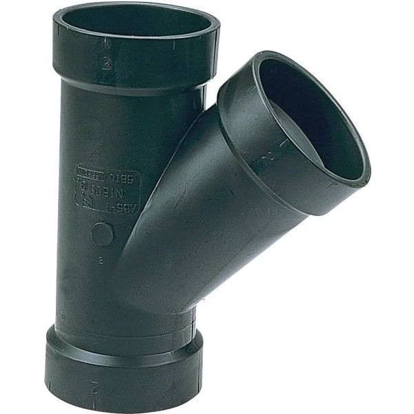 Nibco 1-1/2 In. ABS DWV 45-Degree Hub Wye