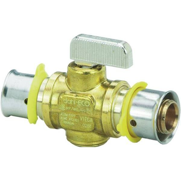 Viega Pureflow 3/4 In. X 3/4 In. Zero Lead Brass Press Ball Valve