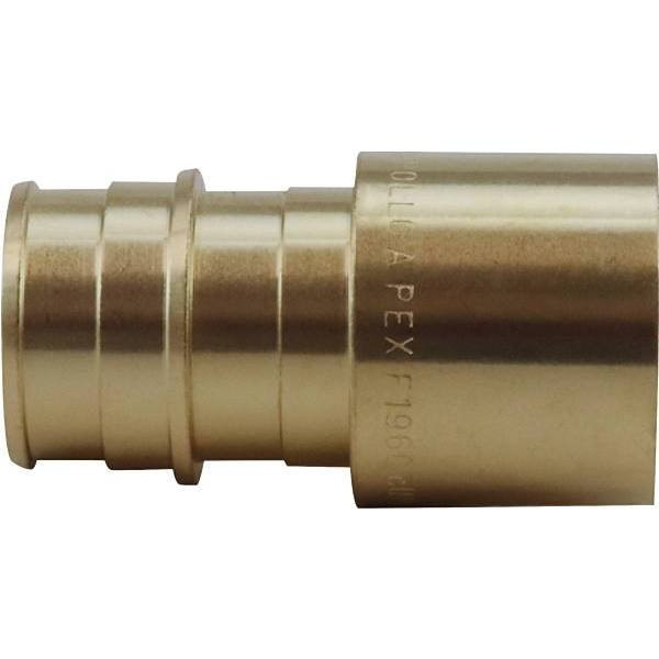 Apollo PEX-A Barb Female Sweat Adapter, 3/4" X 3/4", Brass