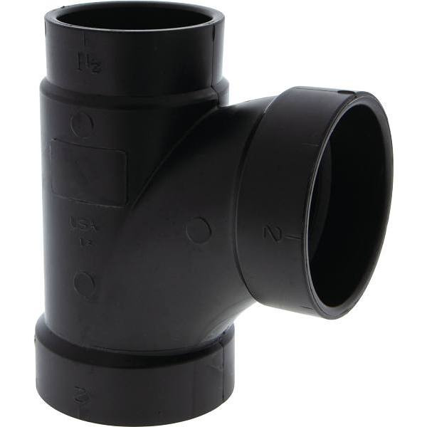 Nibco 2 In. X 1-1/2 In. X 2 In. ABS DWV All Hub Sanitary Tee