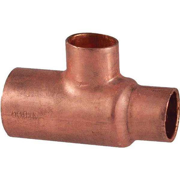 Nibco 3/4 In. X 1/2 In. X 1/2 In. Copper Pressure Cup X Cup X Cup Reducing Tee Fitting