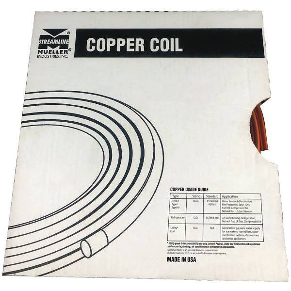 Mueller Streamline 1/4 In. X 25 Ft. Copper Utility Coil