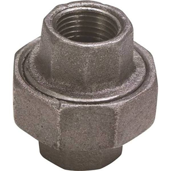 ProPlus 1-1/2 In. Black Malleable Union