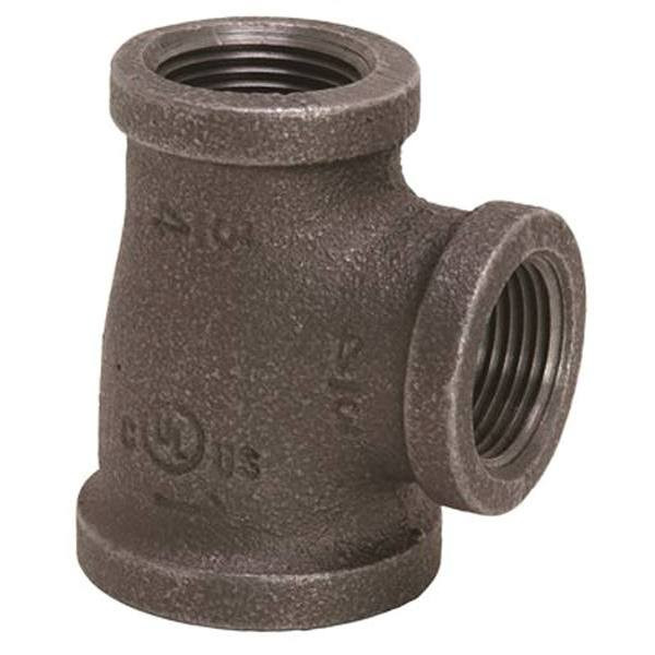 ProPlus 1 In. X 3/4 In. Black Malleable Tee