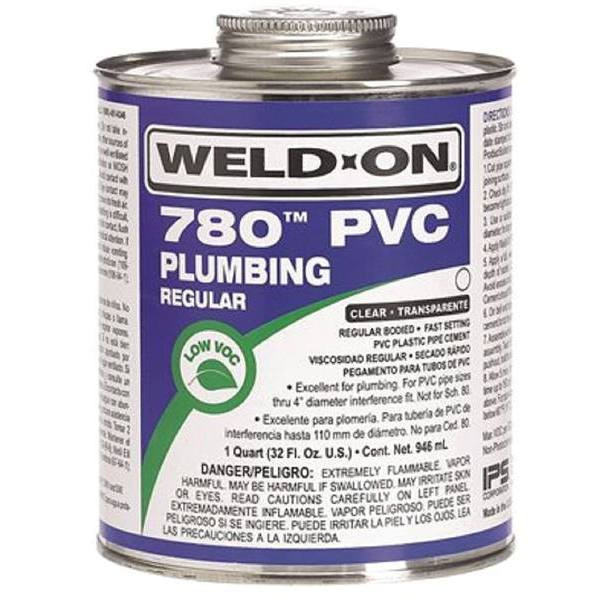 IPS Weld-On 780 Regular-Bodied PVC Cement Pint (Clear)