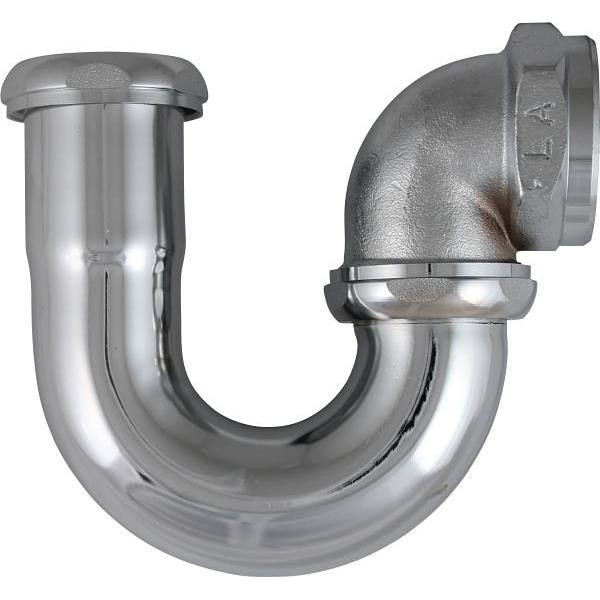 Keeney 1-1/2 In X 1-1/2 In 17-Gauge Brass La Sink Trap W/O Cleanout, Polished Chrome