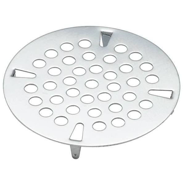 T And S  3-1/2 In. Flat Strainer, Stainless Steel