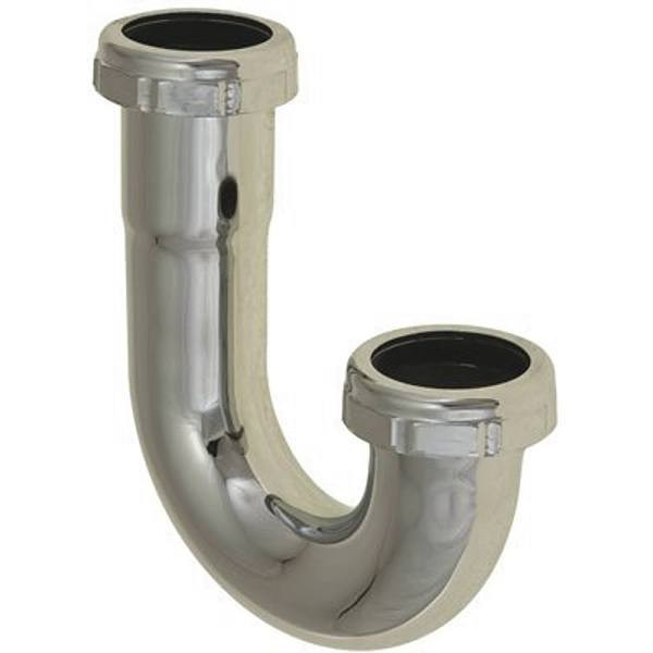 Premier 1-1/4 In. Brass 45-Degree J-Bend 22-Gauge In Chrome