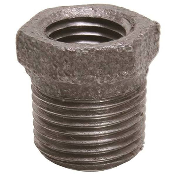 ProPlus 3/4 In. X 3/8 In. Black Malleable Bushing