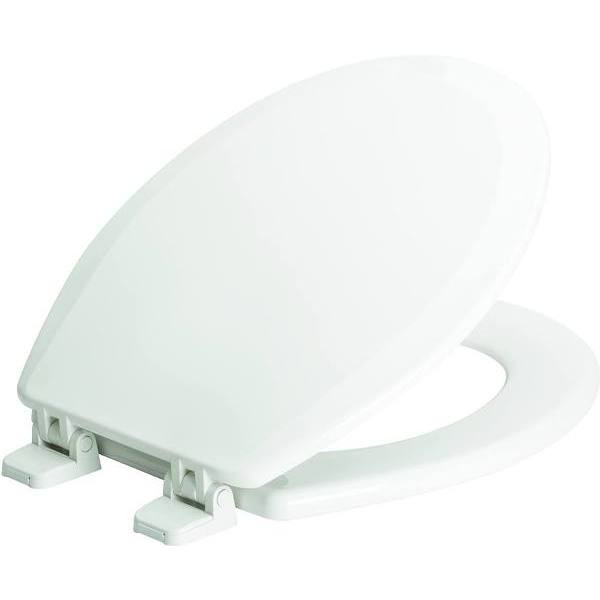 Centoco Wood Elongated Toilet Seat Plastic Over Wood Core Extends Useful Life