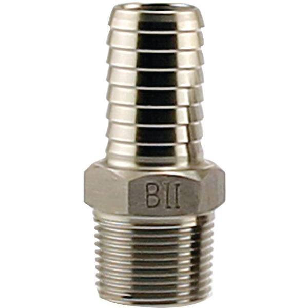 Boshart Industries 1 X 1 In. Insert #304 Stainless Steel Male Adapter