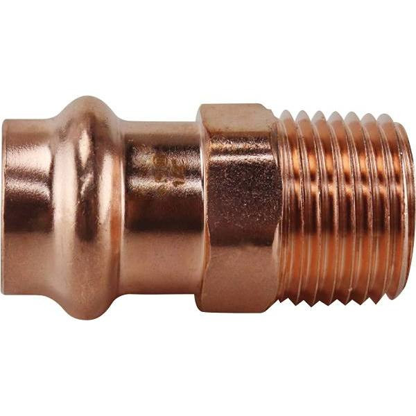 Apollo 1/2 In. X 1/2 In. Copper Press X Mpt Male Adapter