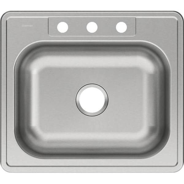 Elkay 25 In. Dayton Elite 20 Gauge Stainless Steel Single Bowl Drop-In Kitchen Sink