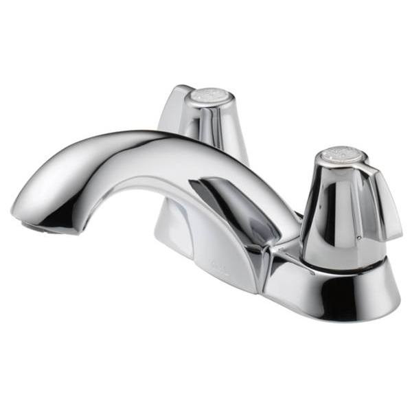 Delta Classic Two Handle Centerset Bath Faucet Less Pop-Up, Chrome