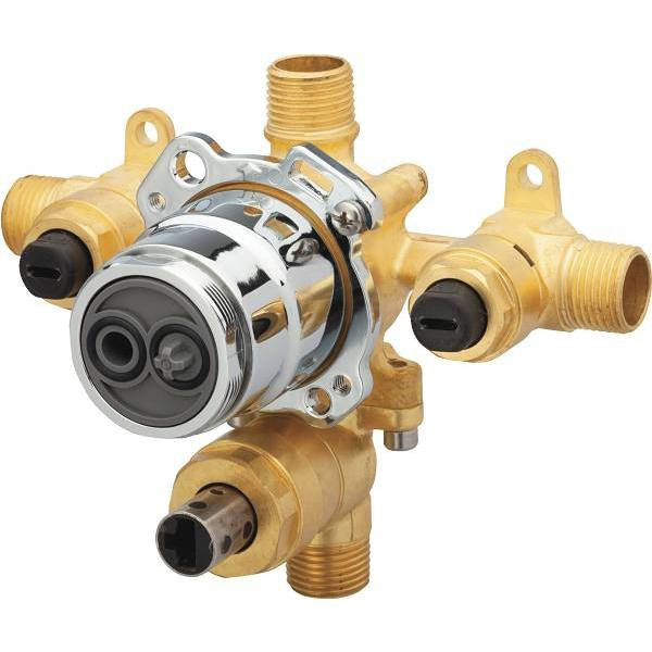 Gerber Treysta 1/2 In. X 1/2 In. Brass Ips/Sweat Inlets Rough-In Valve
