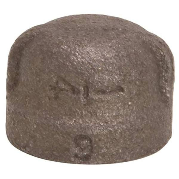 ProPlus 1-1/4 In. Black Malleable Cap