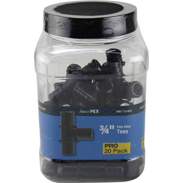 Apollo 3/4 In. Plastic PEX-B Barb Tee PRO Pack (20-Pack)