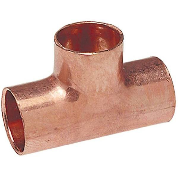 Nibco Wrot Copper C X C X C Tee, 3/4" X 1/2" X 3/4", Package Of 25