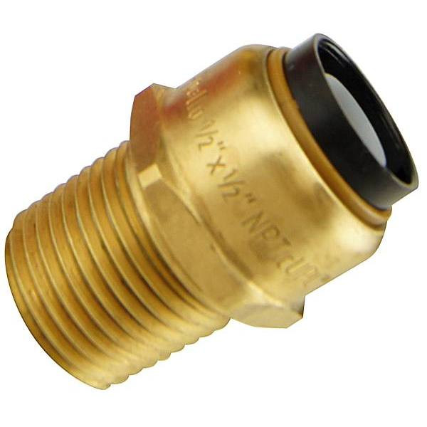Tectite 1/2 In. Brass Push-To-Connect X Male Pipe Thread Adapter PRO Pack (6-Pack)