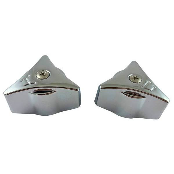 Replacement For Union Brass Faucet Handles Chrome 1-1/16" Height Package Of 2