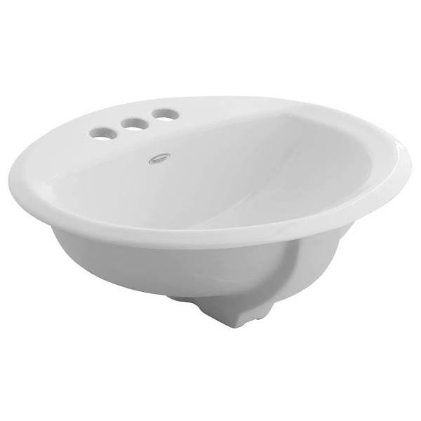 American Standard Aqualyn 17-3/8 In. X 20-3/8 In. White Oval Lavatory Sink