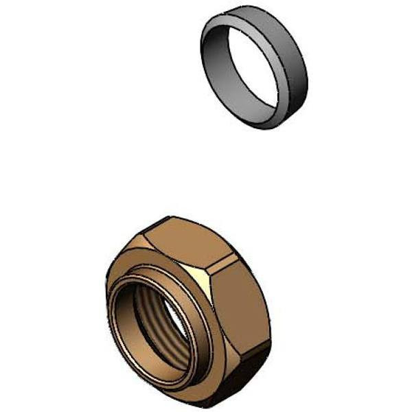 T&s Brass And Bronze Cws Easy Install Center Compression Fitting And Nut