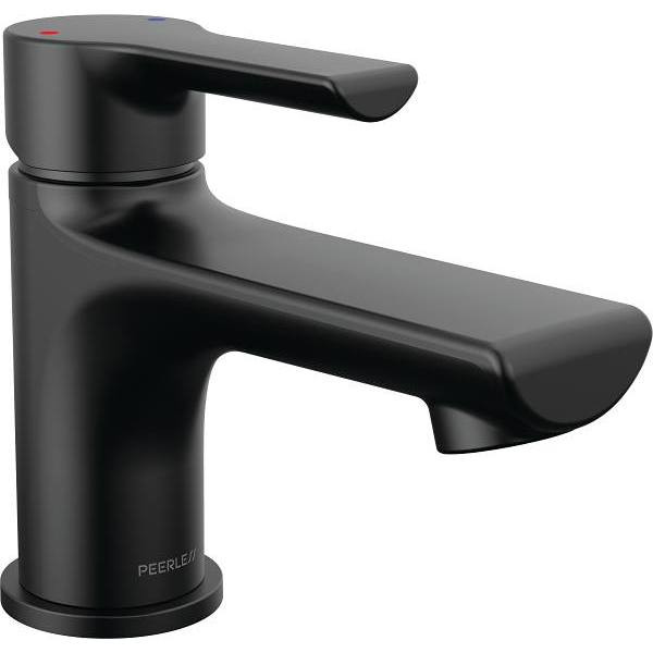 Peerless Flute Single Top Handle Lavatory Faucet Model P1512lf-Bl
