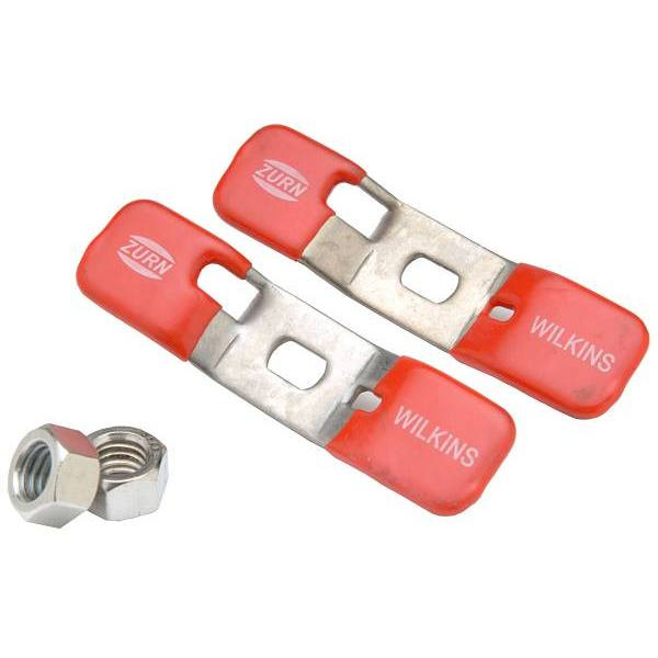 Zurn 1" Ball Valve Repair Handles- Pair Stainless Steel Blue Non-Potable