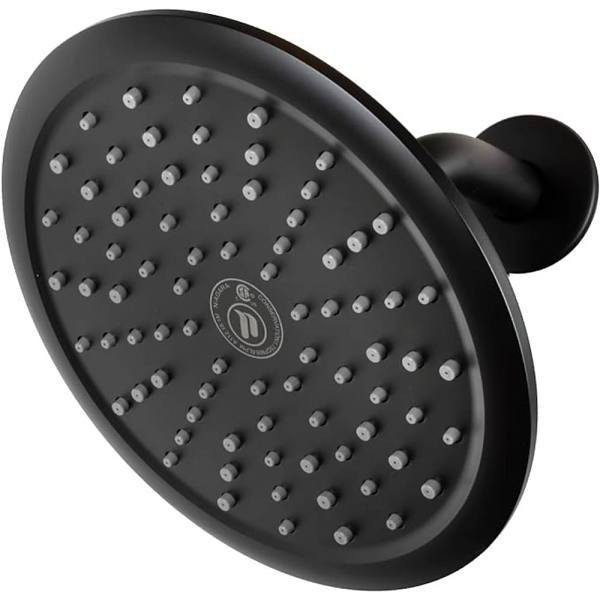 Niagara Rainfall Spa 8-Inch 1 Spray 1.75 GPM Fixed Showerhead In Matte Black