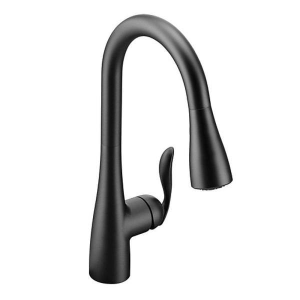 Moen Matte Black One-Handle Pulldown Kitchen Faucet Model 7594bl